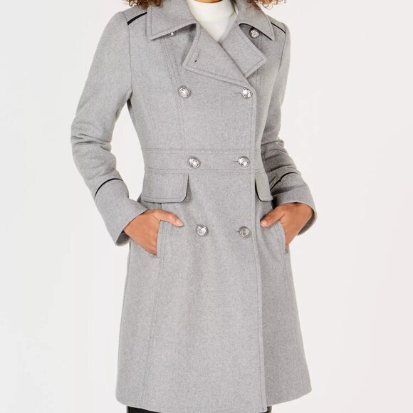 Vince Camuto Double Breasted Military Coat - Medium - Picture 7 of 7
